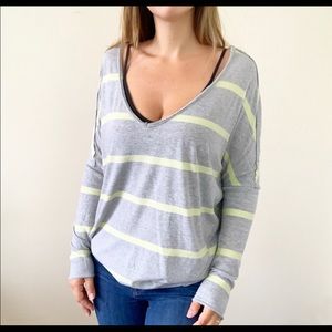 We The Free Free People Sweater Grey Green